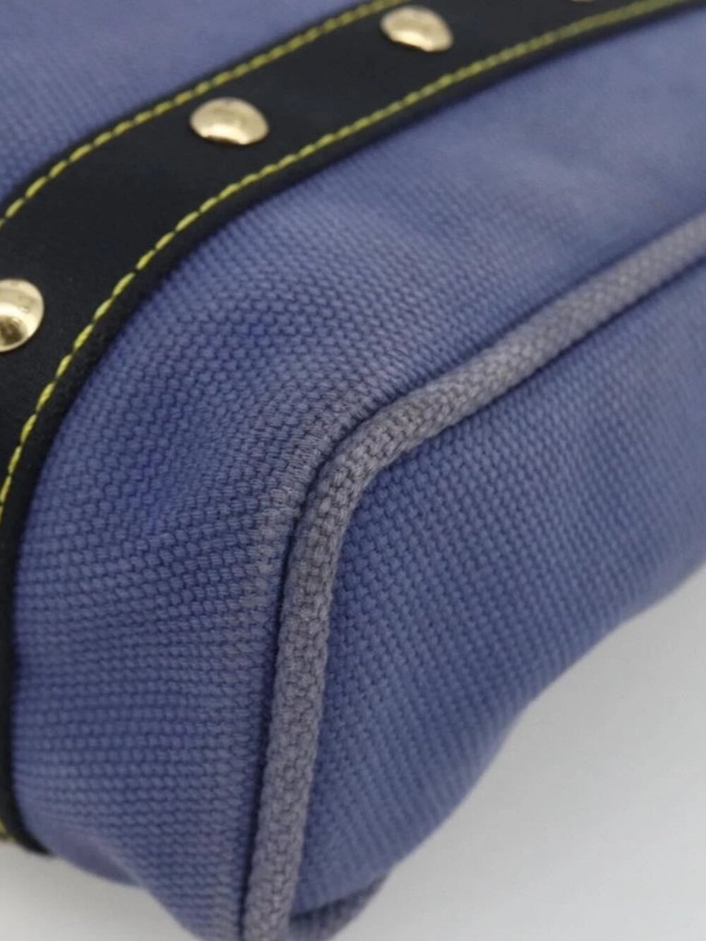 LOUIS VUITTON Antigua Cabas MM Tote Bag Blue M40087 LV Auth ka3019 - Picture 4 of 16
